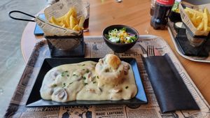 Luxemburg traditional dish at Reed in Luxembourg City