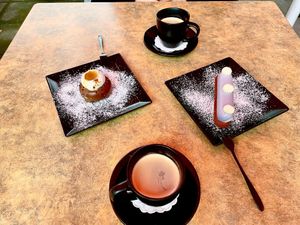 Salted caramel and blackberry pastries   at Reed in Luxembourg City