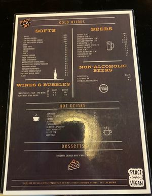 Menu (back)  at Reed in Luxembourg City