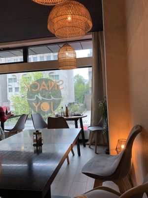 Interior upstrairs with outside view  at Reed in Luxembourg City