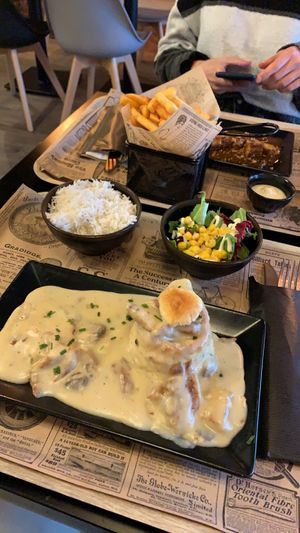 Bouchée à la reine and curry wurst  at Reed in Luxembourg City