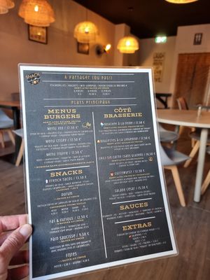 Menu at Reed in Luxembourg City