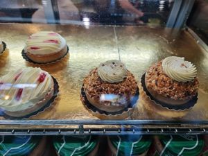 Cakes in counter at Reed in Luxembourg City