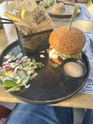 Truffle burger   at Reed in Luxembourg City