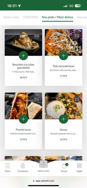 menu  at Reed in Luxembourg City