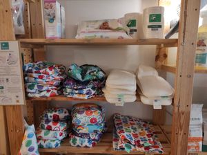Baby diapers at Rota das Cores in Aveiro