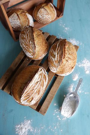 Artisan breads at Little Vegan Artisan in Steffisburg