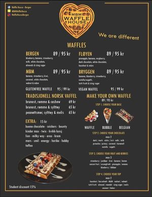 Vegan waffle. at Waffle House  in Bergen