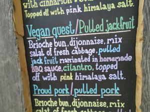 The vegan burger at The Farm in Copenhagen