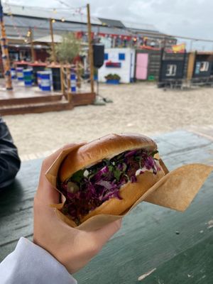 vegan burger at The Farm in Copenhagen