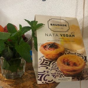 pastel de nata vegan sign 🌱   at AllVeggie in Alverca Do Ribatejo
