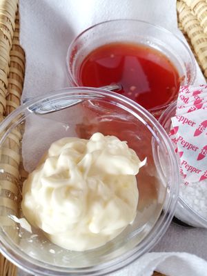 Salsas veganas at The Funky Buddha Bistro in Lanzarote