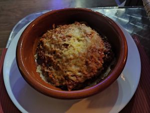Lasagna at The Funky Buddha Bistro in Lanzarote