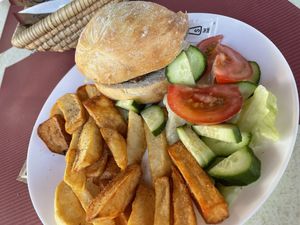 Cheeseburger   at The Funky Buddha Bistro in Lanzarote