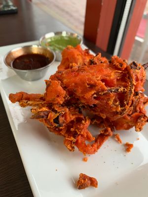 Veggie pakora  at Bombay Nights in Perry Hall