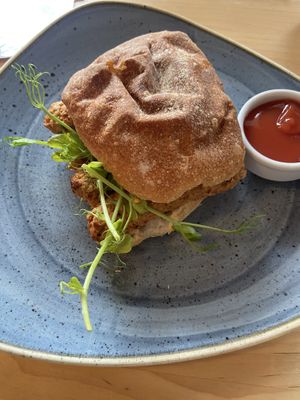 Vegan ciabatta   at Elodie's  in Kirkby Lonsdale