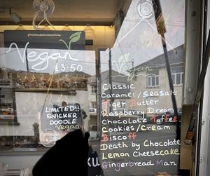 Vegan menu at Hand Cut Cornish Fudge in Porthleven