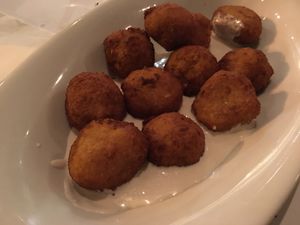 Falafel at Hosteria de Arnuero in Arnuero