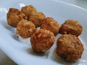 Chickpea Falafel at Hosteria de Arnuero in Arnuero