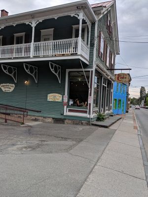 The Rosendale Cafe from the parking lot at The Rosendale Cafe in Rosendale