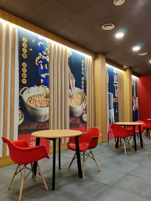 Inside seating area at Chinese Tofu Magician in Barcelona