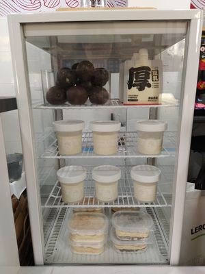 Their own tofu produce at Chinese Tofu Magician in Barcelona