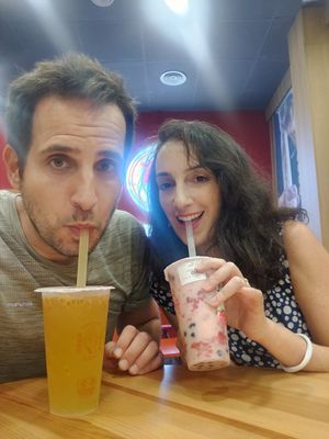 A couple of vegan douches at Chinese Tofu Magician in Barcelona