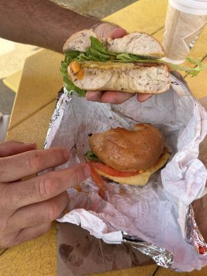   at Lighthouse Bagels in Corolla