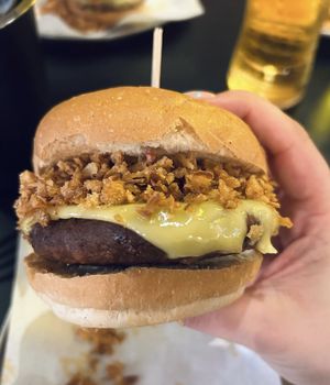 Truffle beef  at Butta Burger in Edinburgh