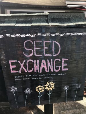 Seed exchange at Spade & Spatula in Rimforest