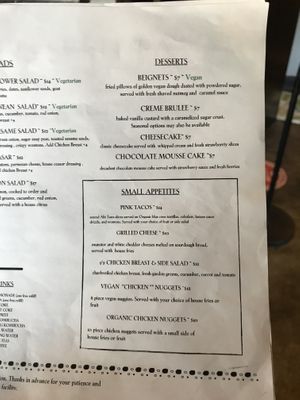 Menu at Spade & Spatula in Rimforest