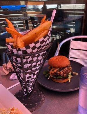 Burger and fries!   at Spade & Spatula in Rimforest