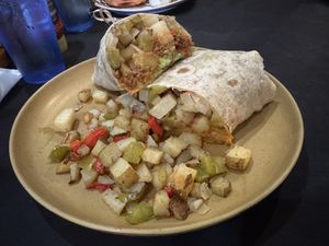 Vegan Breakfast Burrito  at Spade & Spatula in Rimforest