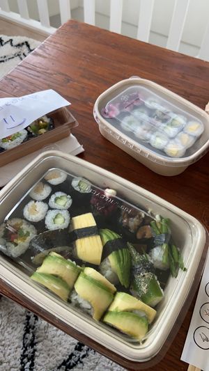 Vegan special box en hosomaki at Delicious & Healthy in Zaandam