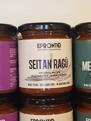 Seitan ragu sauce at The Strawberry Barn in Dunbar