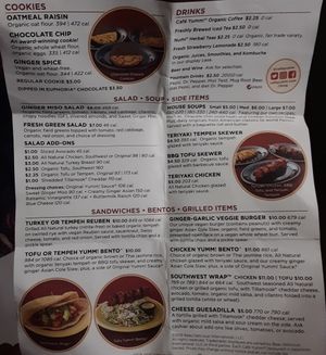 Menu at Cafe Yumm! - Old Mill District in Bend