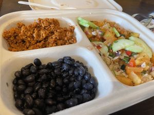 Kids Meal with Vegan Chorizo  at Bomb Burritos & Bowls in Westerly