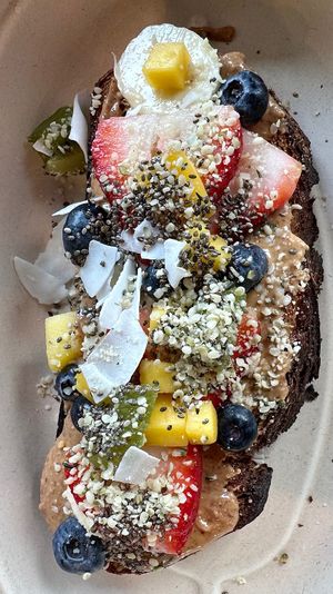 Almond Butter Toast   at Terra Superfoods in Monterey