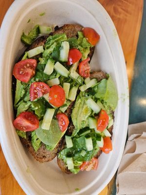 Avo toast at Terra Superfoods in Monterey