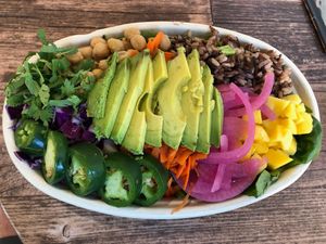 Padang Bowl (vegan) at Terra Superfoods in Monterey