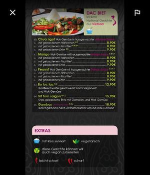 menu at L'Quan in Norderstedt