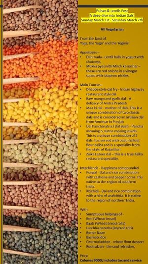 Lentes  at India Curry House in La Fortuna