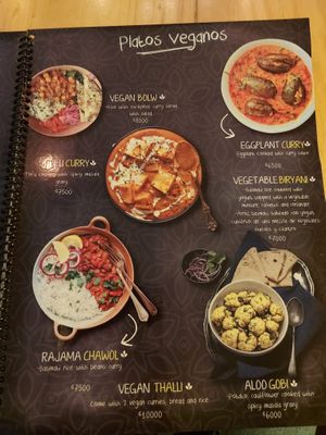 Noch mehr Veganes ;-) at India Curry House in La Fortuna