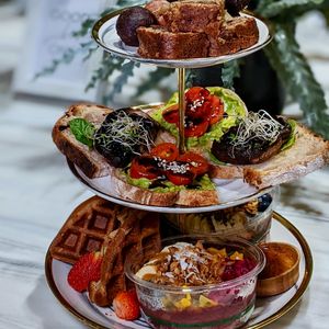 Vegan High Tea at Oatberry Cafe - Scotts Square in Central Singapore