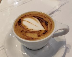 Cappuccino with Oat milk at Oatberry Cafe - Scotts Square in Central Singapore