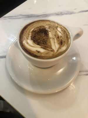 Soya cappuccino   at Oatberry Cafe - Scotts Square in Central Singapore