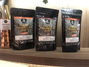 Mushroom jerky  at Oatberry Cafe - Scotts Square in Central Singapore