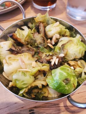 Brussel Sprouts in Lemon Vinagarette with Almonds at Kid Cashew in Mount Pleasant