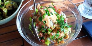 Quinoa stuffed avocado at Kid Cashew in Mount Pleasant