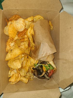 Wood-Fire Portobello Gyro at Kid Cashew in Mount Pleasant